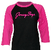 Jersey Boys the Broadway Musical - Pink and Black Longsleeved Ladies T-Shirt 